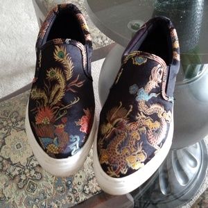 Slip on brocade shoes...